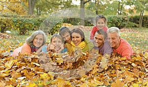 Big family having fun