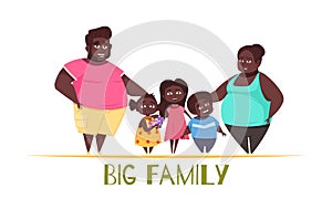 Big Family Illustration