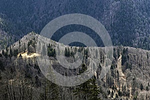 Big Fatra mountains from Lysec hill, Slovakia