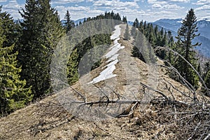 Big Fatra mountains from Lysec hill, Slovakia