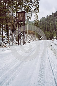 Big Fatra mountains, Slovakia, snowy landscape