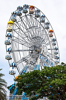 Big Ferris wheel.