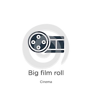 Big film roll icon vector. Trendy flat big film roll icon from cinema collection isolated on white background. Vector illustration
