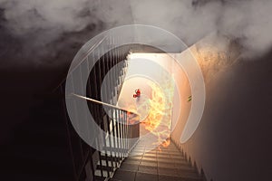 Big fire in the building