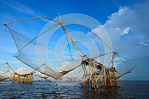 The big Fish lift nets