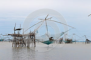 Big fish lift nets.