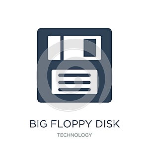 big floppy disk icon in trendy design style. big floppy disk icon isolated on white background. big floppy disk vector icon simple