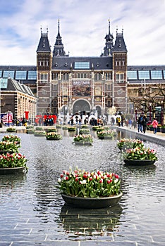 Big font in front of Rijksmuseum