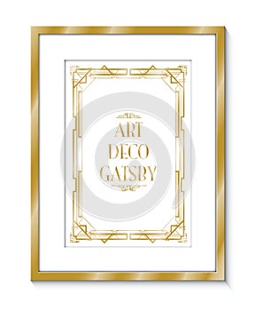 Big gala ball art deco background