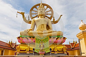 Big Golden Buddha statue at Koh Samui, Thailand