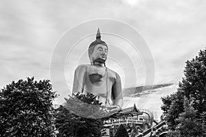 Big Golden Buddha statue at Wat Muang Temple angthong province