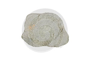 A big granodiorite rock isolated on white background.