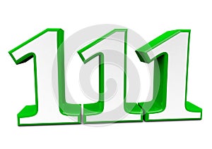 A big green number for happy birthday