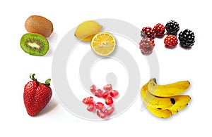 Big group of different fruit