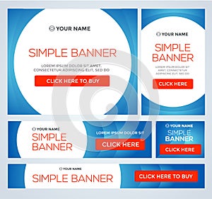 Big, half price and one day sale banners. Vector