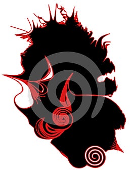 Lovely devil, a little shy.