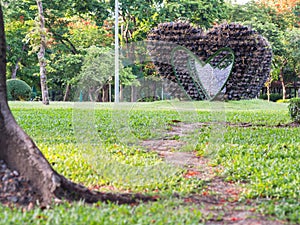 Big heart shape arbour