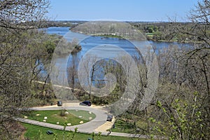 Big Hill Park Scenic Overlook of Rock River, Beloit, WI