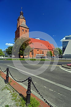 Gothic Saint Mary`s church in Gorzow Wielkopolski, western Poland
