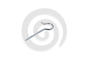 Big hook head screw, isolated on white background