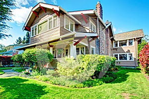 Big house with beautiful curb appeal