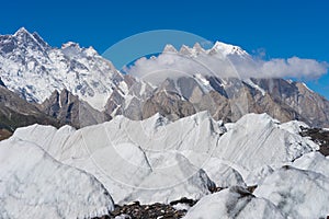 Big ice on Baltoro glacier, K2 trek, Skardu, Gilgit, Pakistan