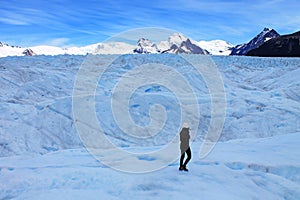 Big Ice Hiking Tourist, Perito Moreno Glacier Santa Cruz Argentina