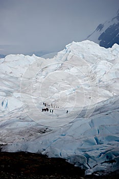 Big ice trekking in Perito Moreno glacier Argentina