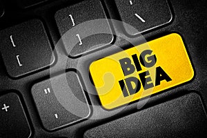 Big Idea - core concepts, principles and processes that should serve as the focal point of curricula, instruction, and assessment photo