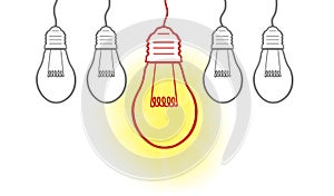Big Ideas creative light bulb