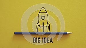 Big ideas is shown using the text
