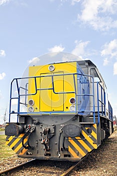 Big industrial diesel locomotive