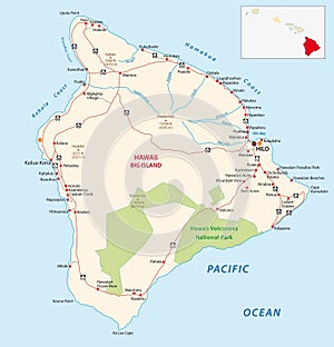 Big island map