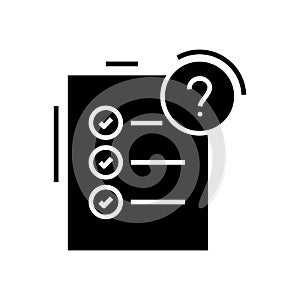 Big issue black icon, concept illustration, vector flat symbol, glyph sign.