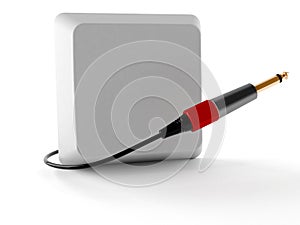 Big jack plug with keyboard key