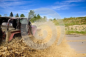 Big Jeep and a muddy splash 3