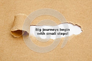 Big journeys begin with small steps