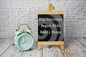 Big Journeys begin with small steps text message motivational and inspiration quote