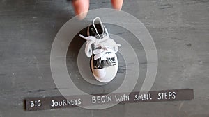 Big journeys begin with small steps, vintage style