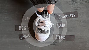 Big journeys begin with small steps, vintage style