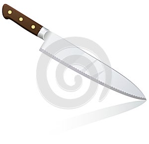 Big kitchen chef knife