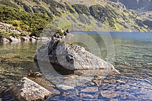 Big Lake one of Five Lakes in Tatra Mountains - Po