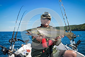 Big lake trout from the lake