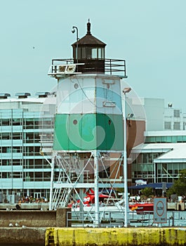 Big light house on a Michigan Lake