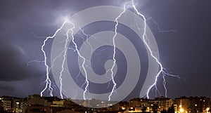 Big lightning storm at Granollers photo