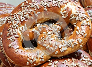 big loaf of bread called PRETZEL or BREZEL