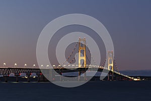 Big Mackinac Bridge Night