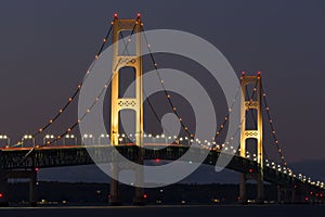 Big Mackinac Bridge Night