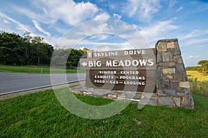 Big Meadow on Overlook Drive Shenandoah National Park, Virginia