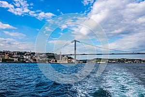 The Big Mecidiye mosque or Ortakoy mosque in Istanbul